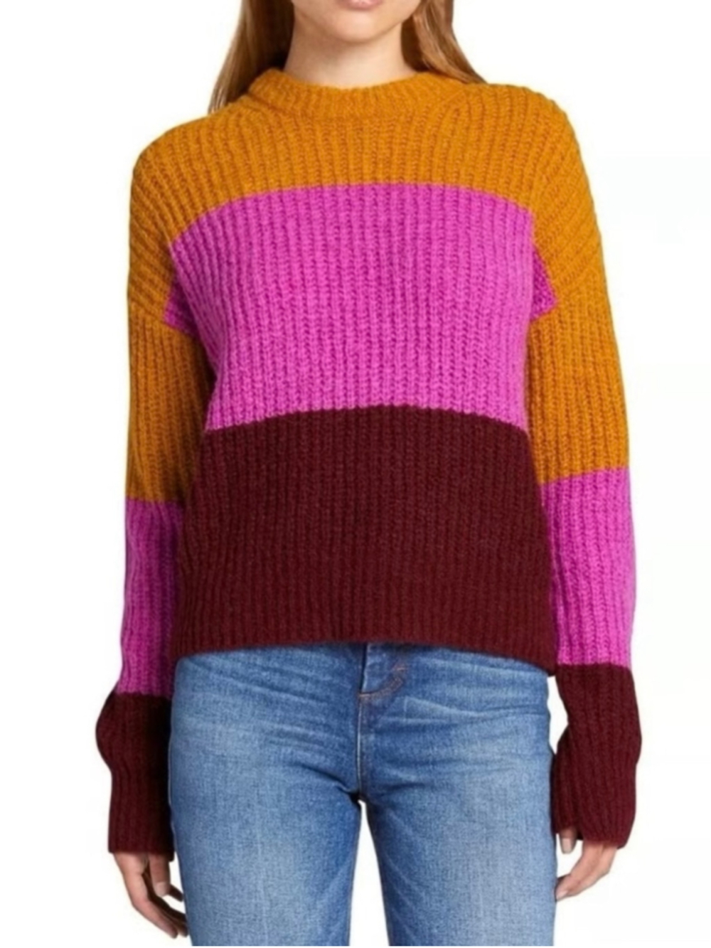 A.L.C. Robertson Color Blocked Sweater Size Medium